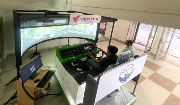 vertex-curved-screen-hmv-driving-simulator-at-gsk-consultants-in-national-skill-training-institute-an-hyderabad.